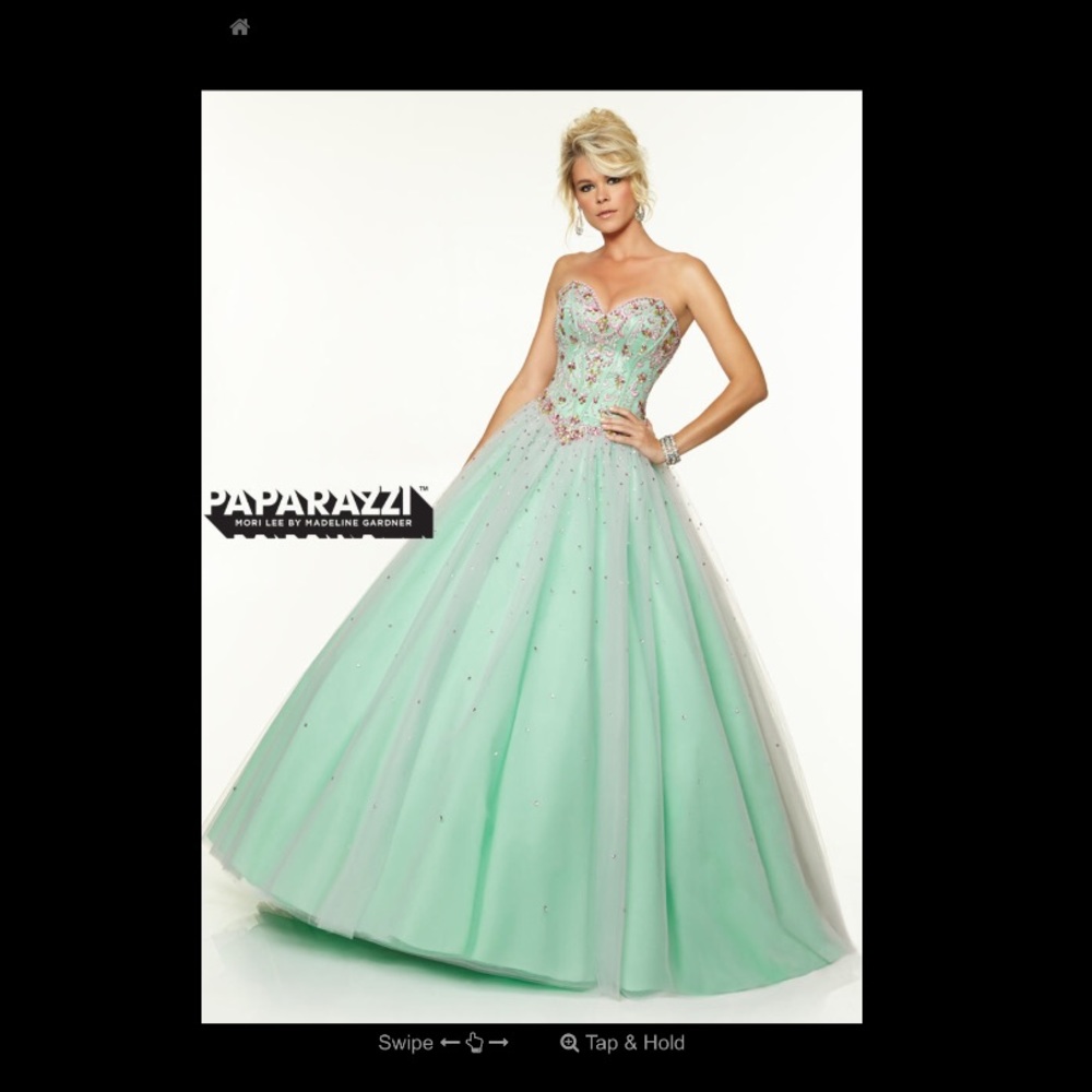 Mori Lee Bubblemint Prom Dress
